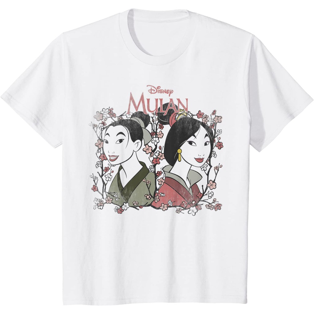 Baju Anak Disney Mulan Reflection Floral Portrait T-Shirt
