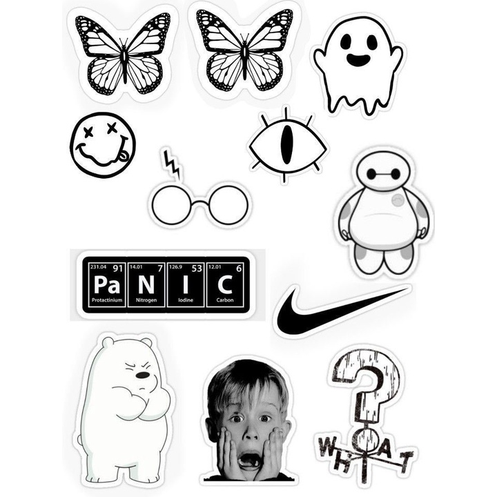 

Sticker Aesthetic BW Hitam Putih Series | Sticker Laptop | Sticker Tumblr HP | Mini Sticker Tumblr | Sticker Lucu | Sticker Diary