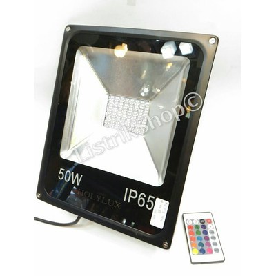 LED Flood / Kap Sorot LED RGB 50 Watt + Remote Control