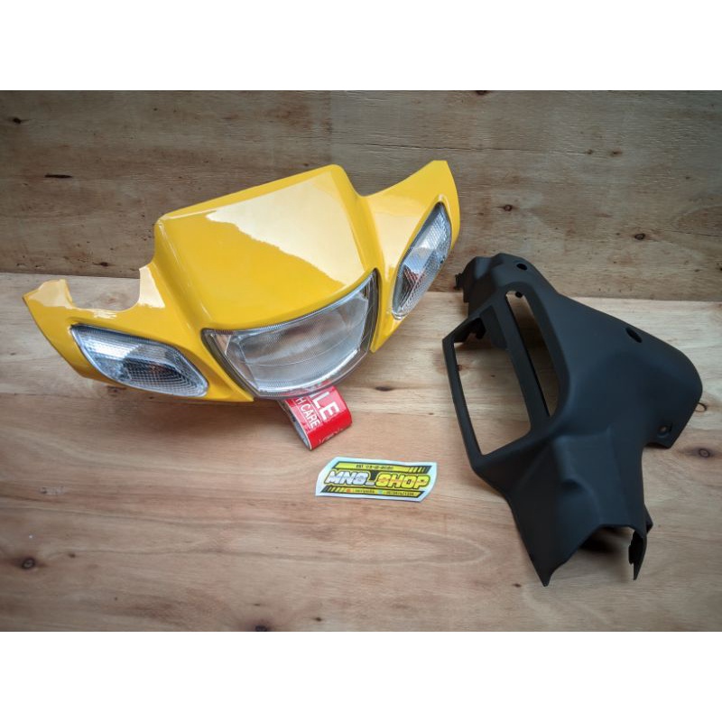 batok lampu depan fizr batok kepala fizr warna kuning set batok belakang fizr & lampu + sen kanan ki