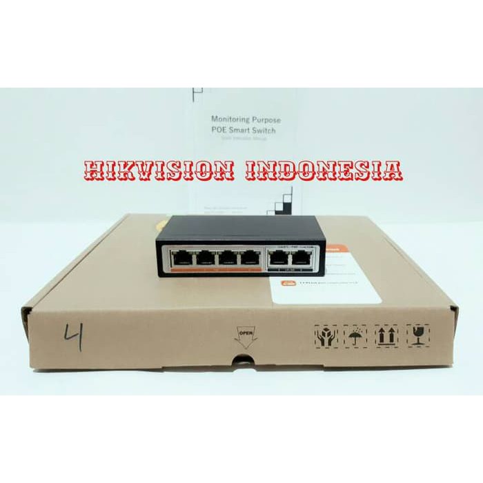 SWITCH HUB POE GIGABYTE 6 PORT WITH 4 POE FOR CCTV