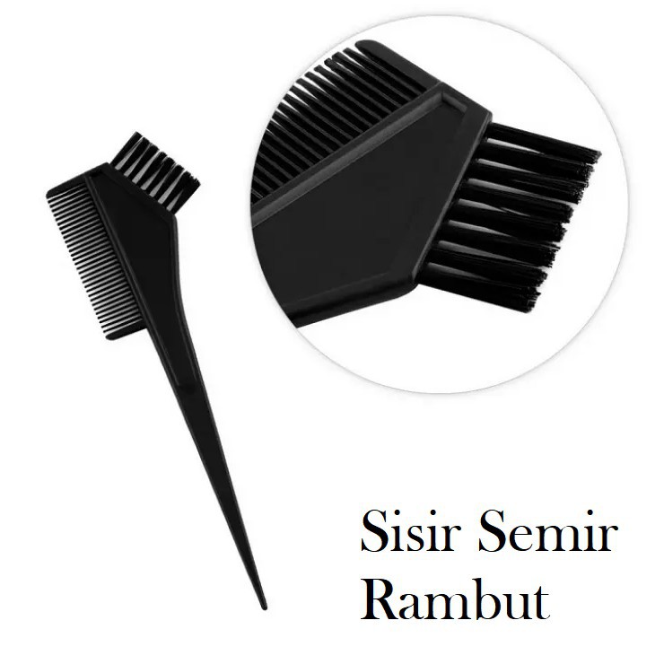 Sisir Semir Rambut 2 sisi Kuas dan Sisir