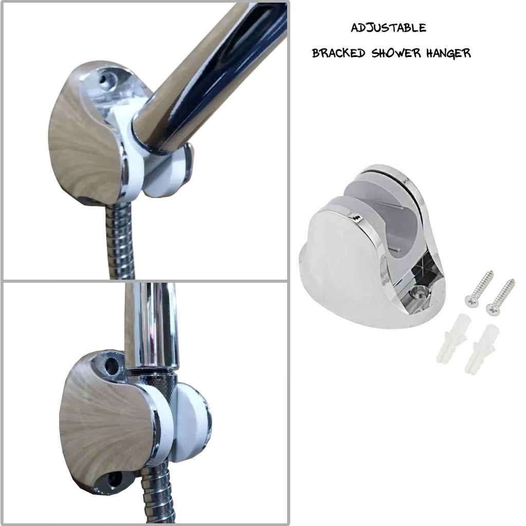 Adjustable Bracket Shower Holder Dudukan Gantungan Hand Shower Dapat Di Atur / Cantolan Shower Adjustable Atur Posisi