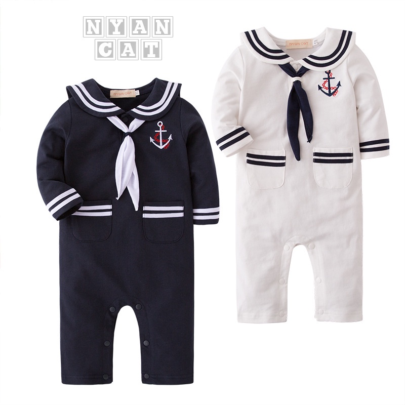 Romper Bayi Sailor Romper Baju Pelaut Anak Bayi Import-6