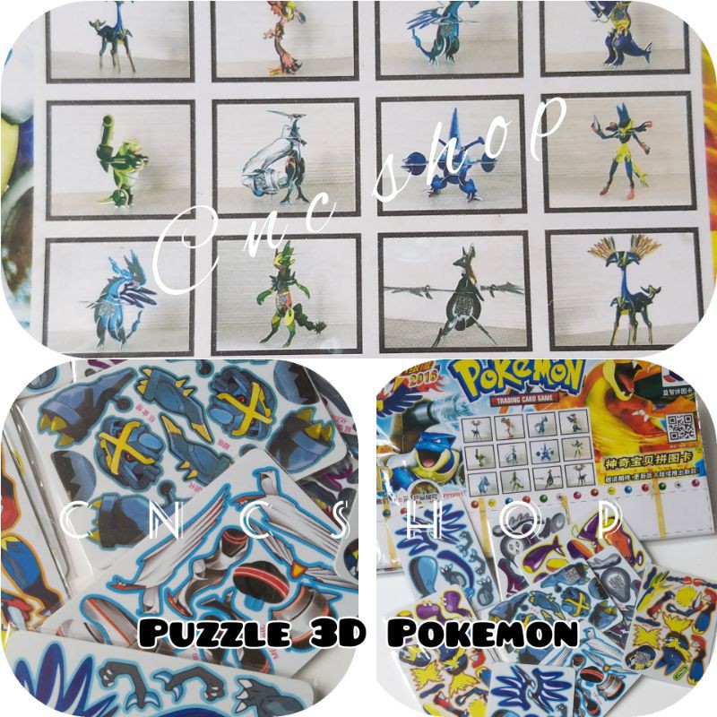 Mainan Puzzle Pokemon 3D Mainan Anak Kreatif Murah