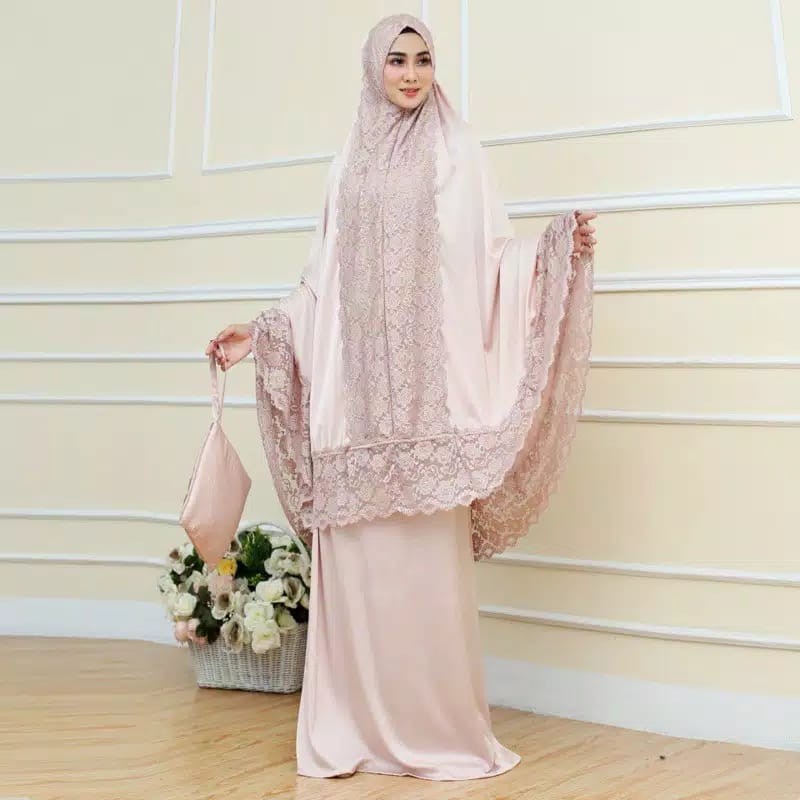 Mukena Dewasa Silky Polos Premium