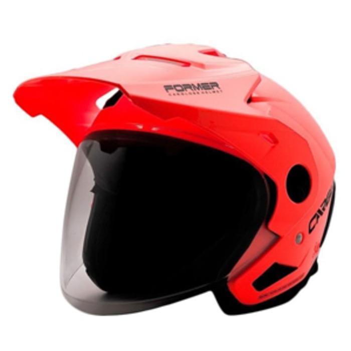 Cargloss TEXT Helm Half Face Semi Trail - Fz. Orange