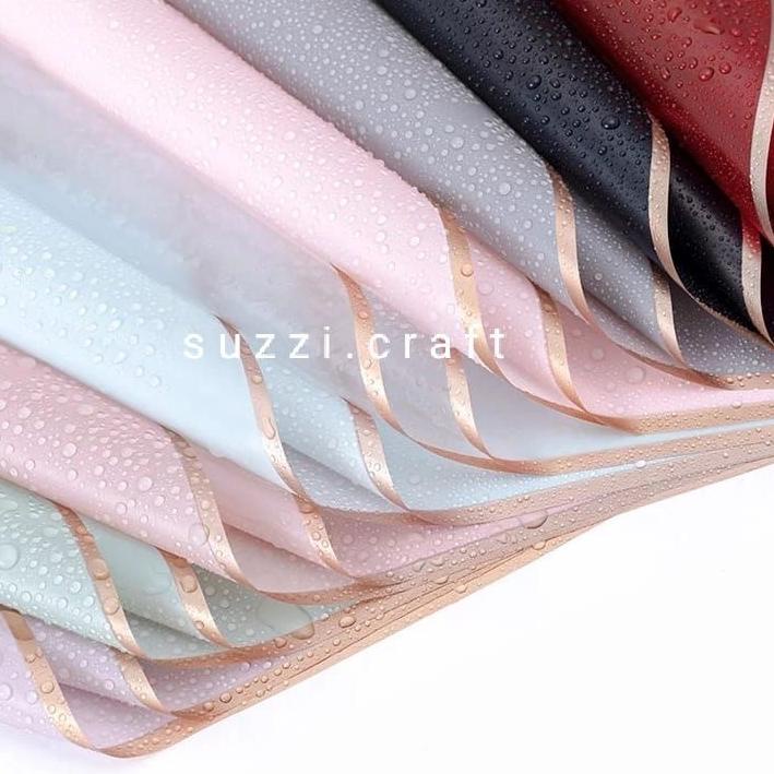 

➠ GROSIR KERTAS BUKET LIST GOLD /WRAPPING PAPER LIST GOLD ㆂ