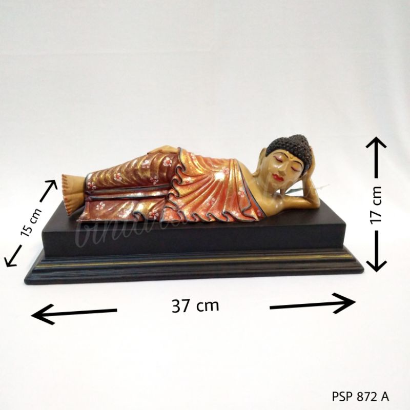 hiasan meja budha tidur dekorasi rumah cantik patung budha tidur warna pajangan meja patung budha ca