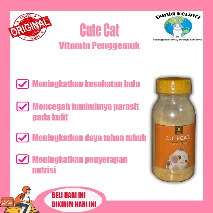 vitamin penggemuk kucing CUTE CAT penambah nafsu makan