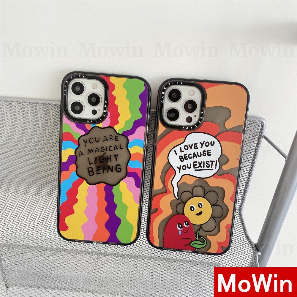 Mowin - iPhone Case Silicone Soft Case Clear Case Black Grey Shockproof Camera Frame Rainbow For iPhone 12 Pro Max iPhone 11 iPhone 7 8 Plus Pro X XS Max mini SE2020 7 8 11 iphone Xr 8plus 7plus 12 MAX