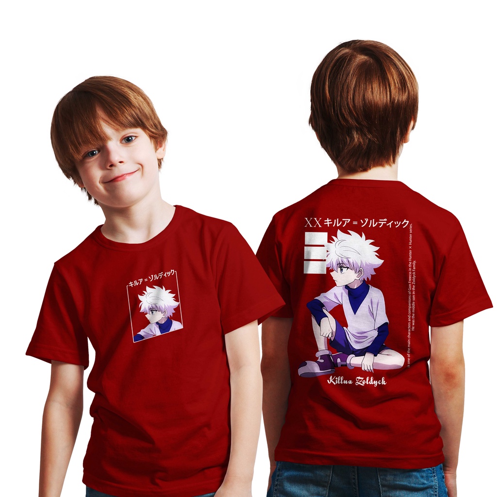 T-SHIRT KIDS  LOGO Killua Zoldyck MANGA JAPAN ANIME PREMIUM