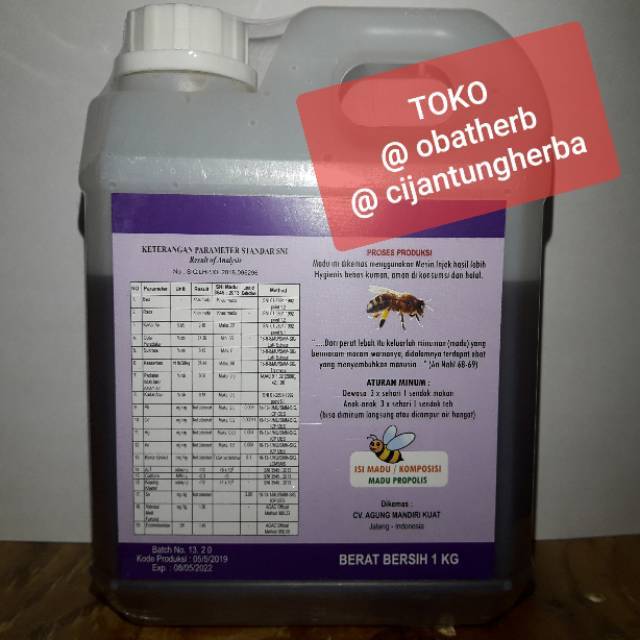 

MADU PROPOLIS 1KG || MADU KUNING AMK