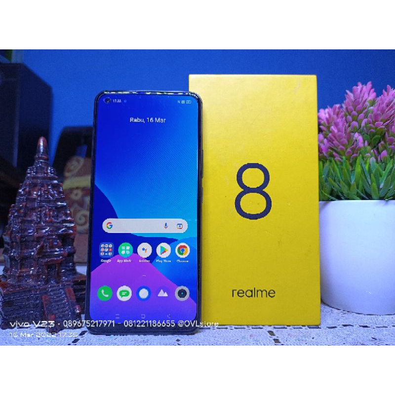 HP REALME 8 RAM 8/128 GB BEKAS/SECOND