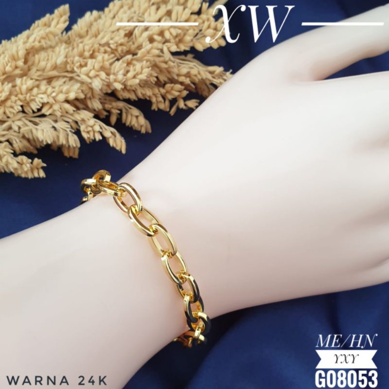 Gelang Yaxiya Rantai Gold 24k G08053