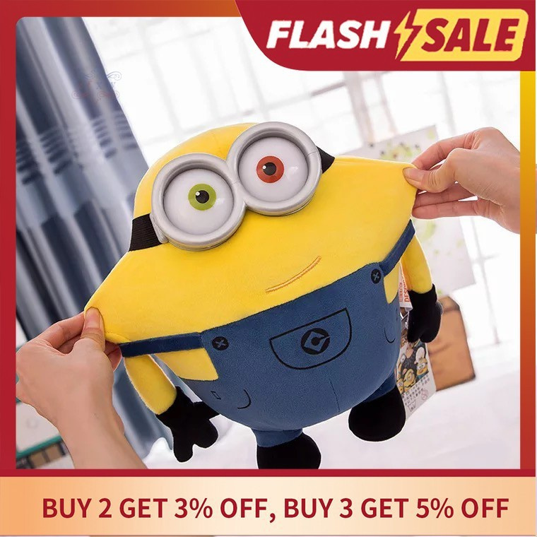 Jual ZF Original Minions Bob Toy Plush Doll Stuffed Toys for Girls Boys  Kids Cartoon Cute Birthday Gift Pillow ---22CM | Shopee Indonesia