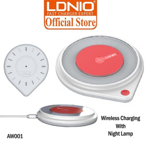 LDNIO AW001 Wireless Charger 10W 2A QI FAST CHARGING Wireless Charging Pad LED