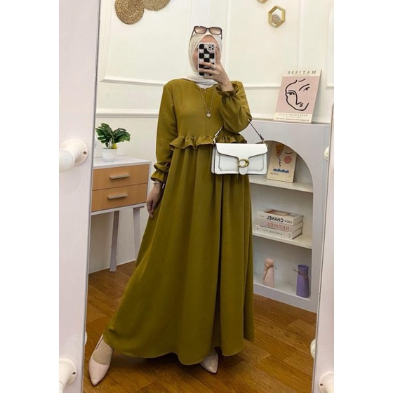 NAILA DRESS | GAMIS CRINKLE | CRINKLE AIRFLOW | GAMIS POLOS | MAXI DRESS