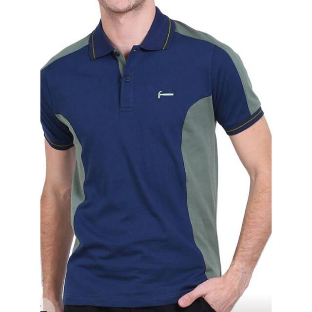 Kaos kerah polo shirt pria HAMMER navy hijau