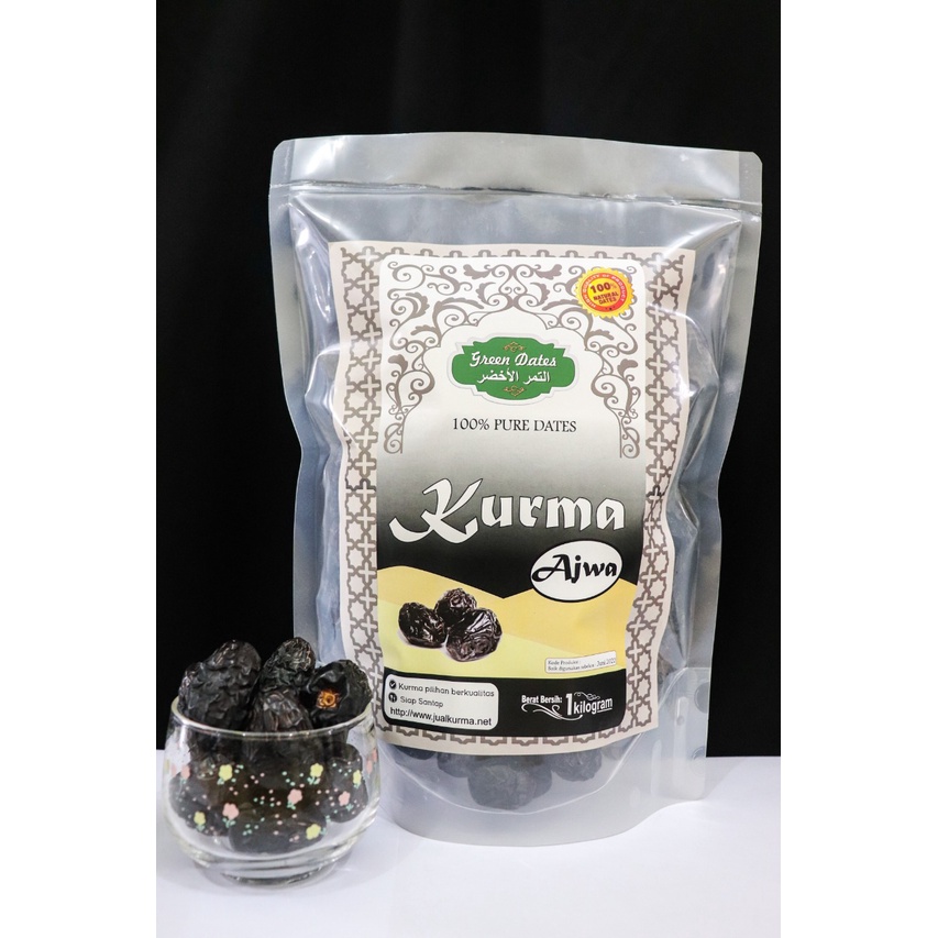 

Kurma Ajwa Madinah 1kg Kurma Ajwa premium ajwa grade A / ajwa premium / kurma ajwa murah / oleh oleh haji & umroh