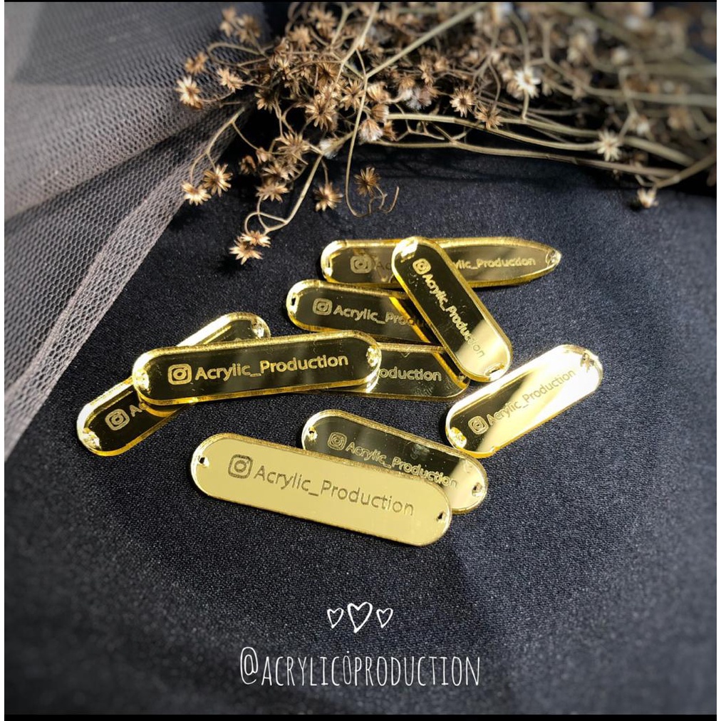 

Label Akrilik GOLD | Label Hijab Branding | Custom Cutting Label | Label Hijab murah | Label Hijab Akrilik | Label akrilik | Tag Akrilik - acrylic_production