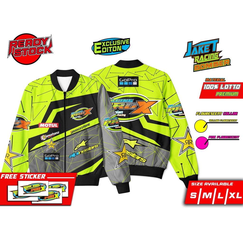 JAKET BOMBER RACING PRO X LIMITED EDITION EXCLUSIVE GREEN STABILO PREMIUM