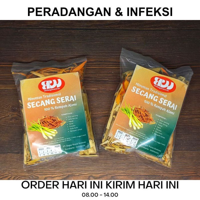 

WEDANG SECANG plus serai untuk badan capek dan pegal - pegal - BAGASWARAS (BERKUALITAS)