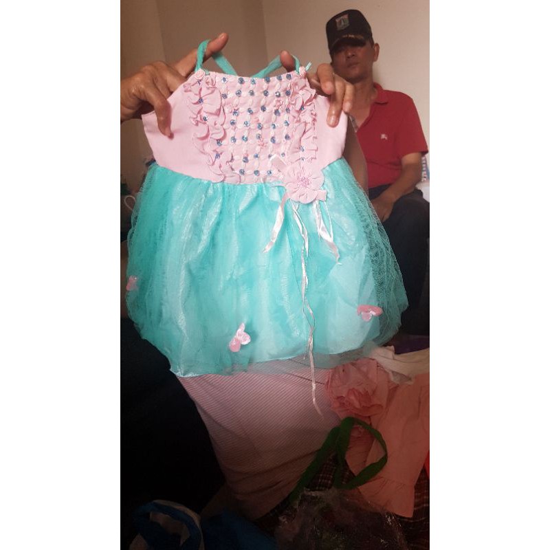 Preloved dress pesta anak uk 1 tahun