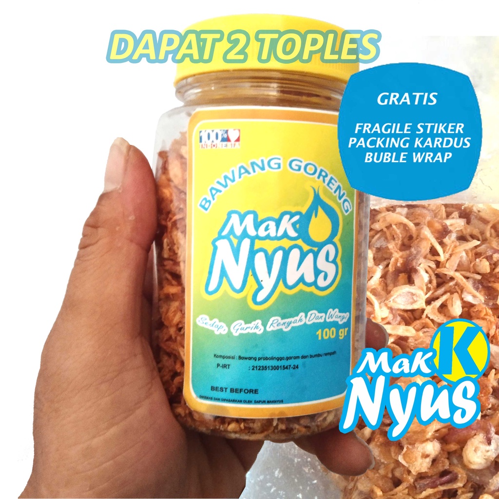 

bawang goreng enak dapat 2 toples