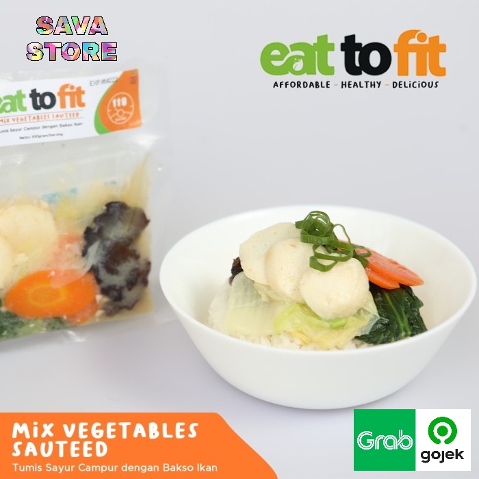 FROZEN FOOD MAKANAN DIET EAT TO FIT MIX VEGETABLE SAUTEED - 100 gr