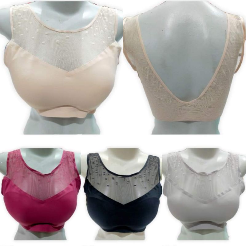 bralette wanita import seamless LD 60-120cm - bh miniset busa cewek dewasa murah free size