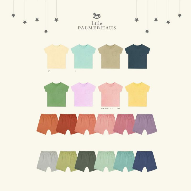 Little Palmerhaus Stelan Pocket Tee Basic Cotton Short Per 2 Pcs - LPH-PTBCS