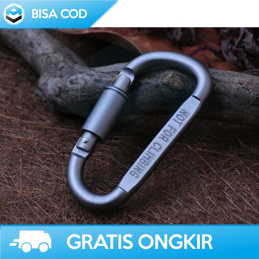 CARABINER / KARABINER GANTUNGAN TAS LIXADA QUICKDRAW STAINLESS STEEL