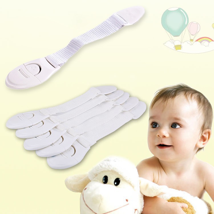 HIPPO LAND Baby Safety Lock Drawer / Pengaman Laci, Lemari, Meja Bayi / Tali Penahan Pengunci 36