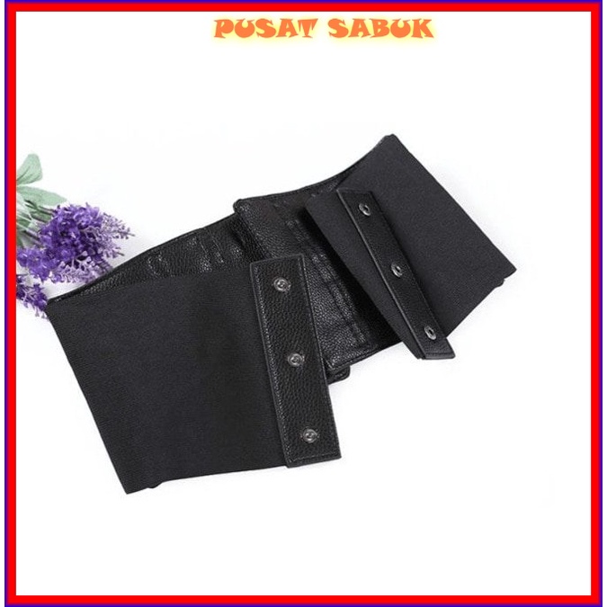 Belt Lebar Gesper Obi Sabuk Wanita Ikat Pinggang Korset Elastis Karet Fashion Cewek Korea Oby Impor Besar Gasper Corset Jumbo Women Big Kekinian Hitam Coklat Kulit Baru Dewasa Melar Jakarta Grosir Surabaya Murah Cantik Modis Kuat