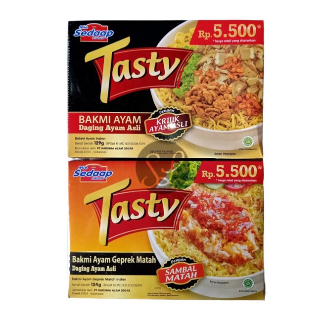 Sedaap Tasty Bakmi Ayam Daging Ayam Asli