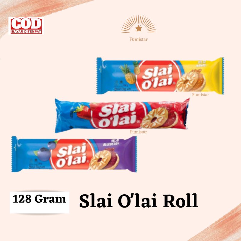 

Slai Olai Roll 128 Gram Selai Strawberry / Nanas / Blueberry