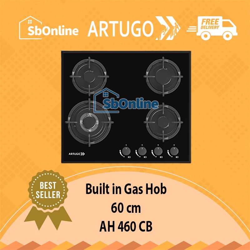 ARTUGO Built In Gas Hob 4 Tungku - AH 460 CB