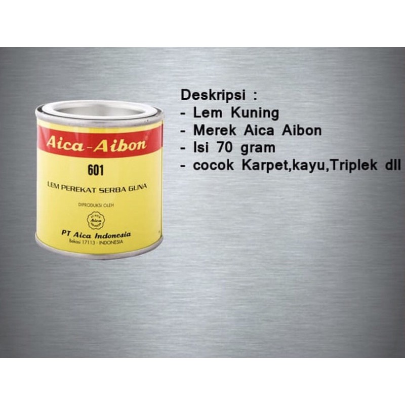 

LEM KUNING AICA AIBON 601 UKURAN 70 GR