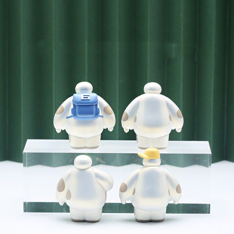 Big Hero 6 Baymax PVC Car Decoration Figure Robot Cartoon Decoration Toy Blind Box