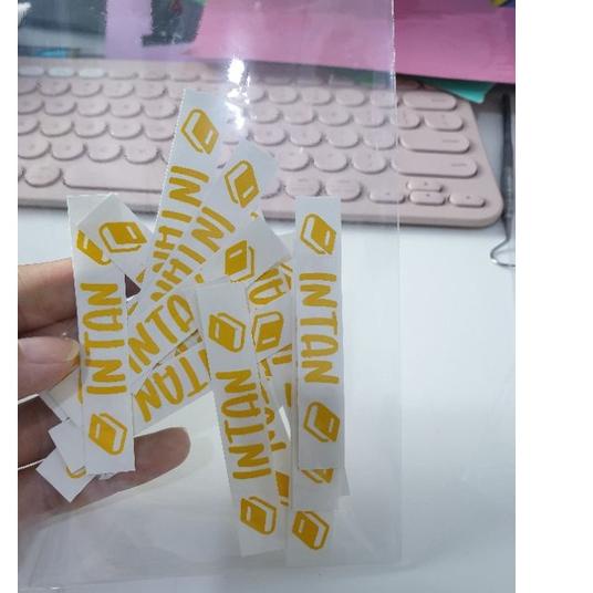 

Berkualitas! 25 stiker nama vinyl decal