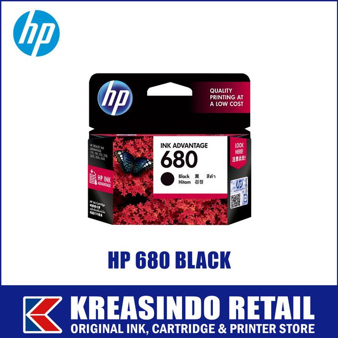 HP 680 Black Tinta / Cartridge Original
