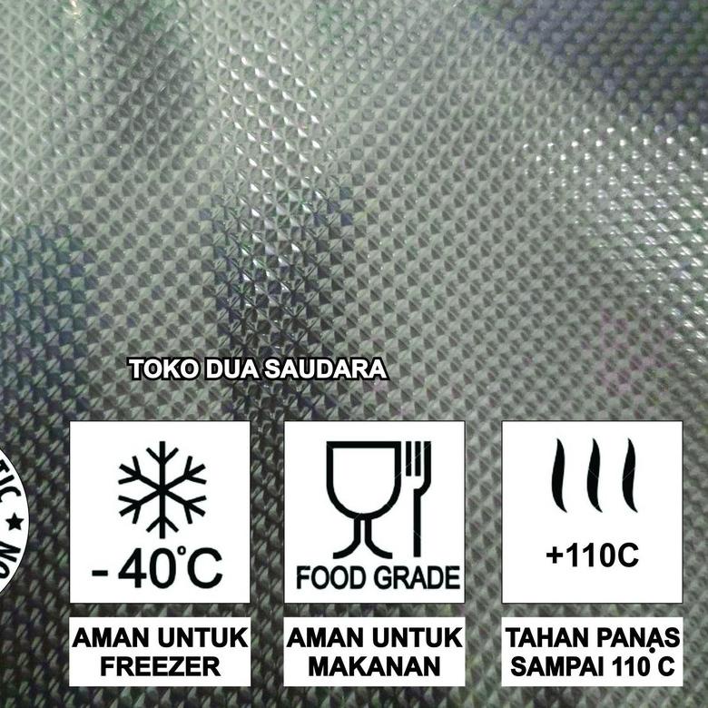 

✵ 20x25 Plastic vacuum bag emboss 50pcs / plastik vakum sealer / plastik vakum makanan / vacuum sealer ✱