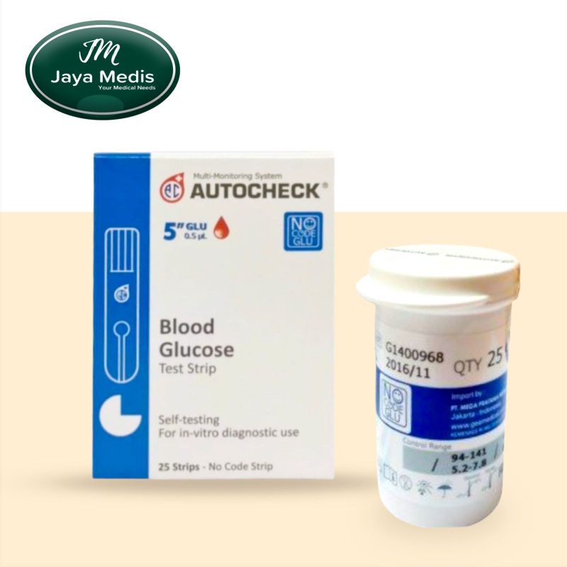 Strip Autocheck Blood Glucose Isi 25 Pcs