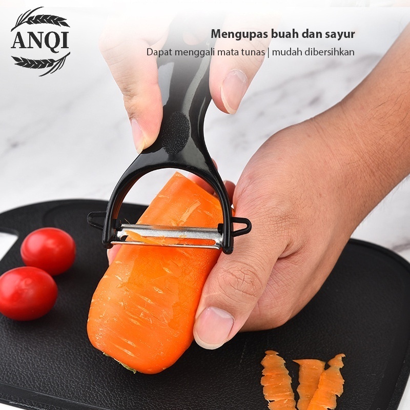 ANQI 1888 Korean Set Pisau Dapur Lengkap Grinder Peeler Chef Knife Cleaver Knife 5 Pcs in1 VS-1843