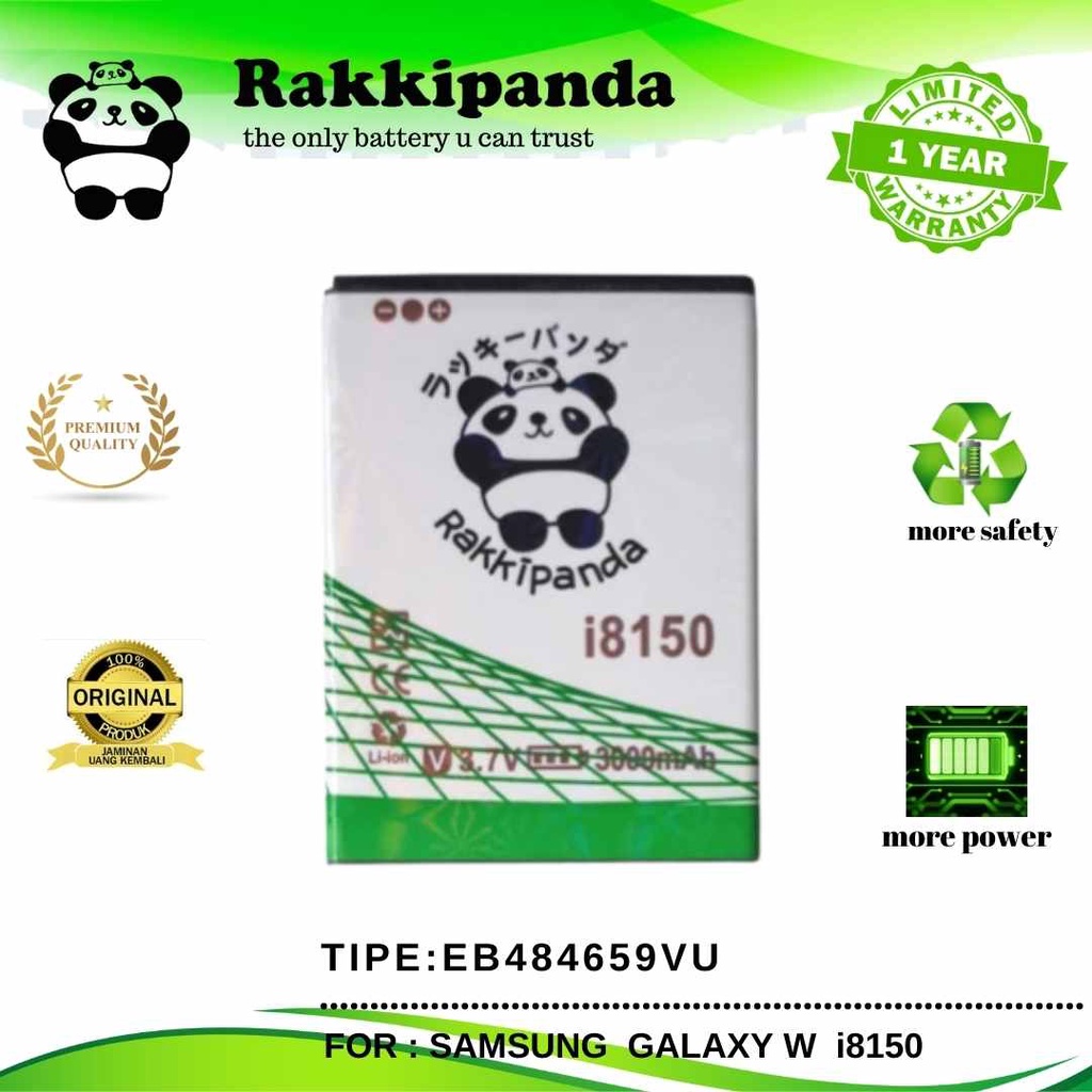 (R/K)- RakkiPanda - EB484659VU Samsung Wonder I8150 Batre Batrai Baterai