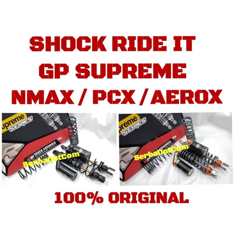 SHOCK RIDE IT GP SUPREME NMAX AEROX OLD NEW PCX 150 160 PCX150 PCX160 DOUBLE KLIK ORIGINAL not gplus