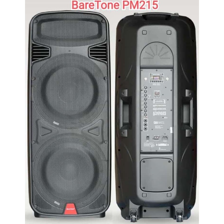 SPEAKER AKTIF 15 INCH DOUBLE BARETONE PM 215 SPEAKER PORTABLE 1000 WAT