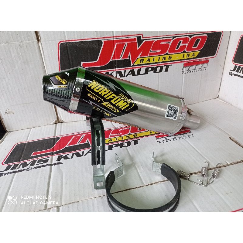 KNALPOT NORIFUMI ROKET 4 KLX D-Tracker150 KLX BF L S CRF 150 bisa modif trail dll-5