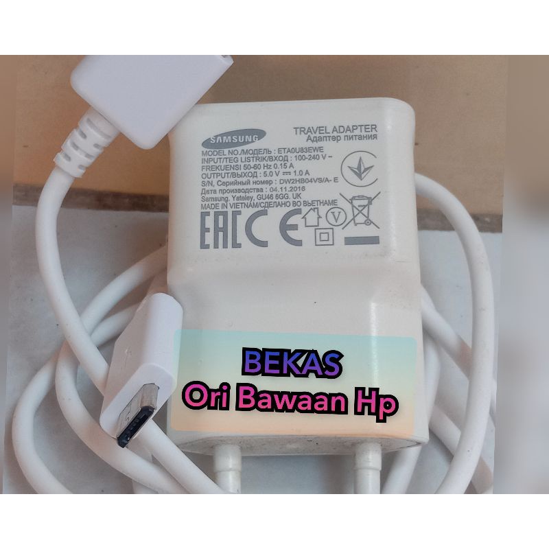 CHARGER SAMSUNG J3 pro | J2 pro | J1 Ace ORI BAWAAN HP MIKRO USB